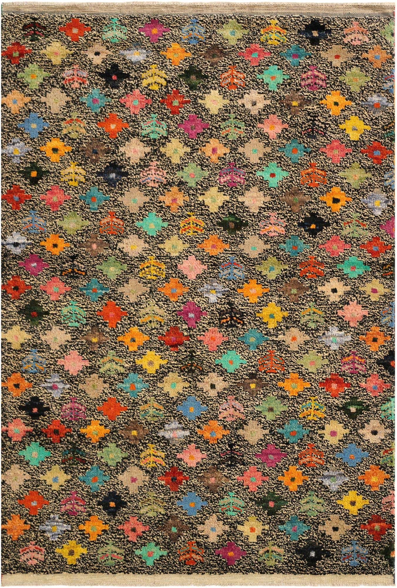 4' 4 x 6' 5 Hand Knotted Balouch Wool Rug