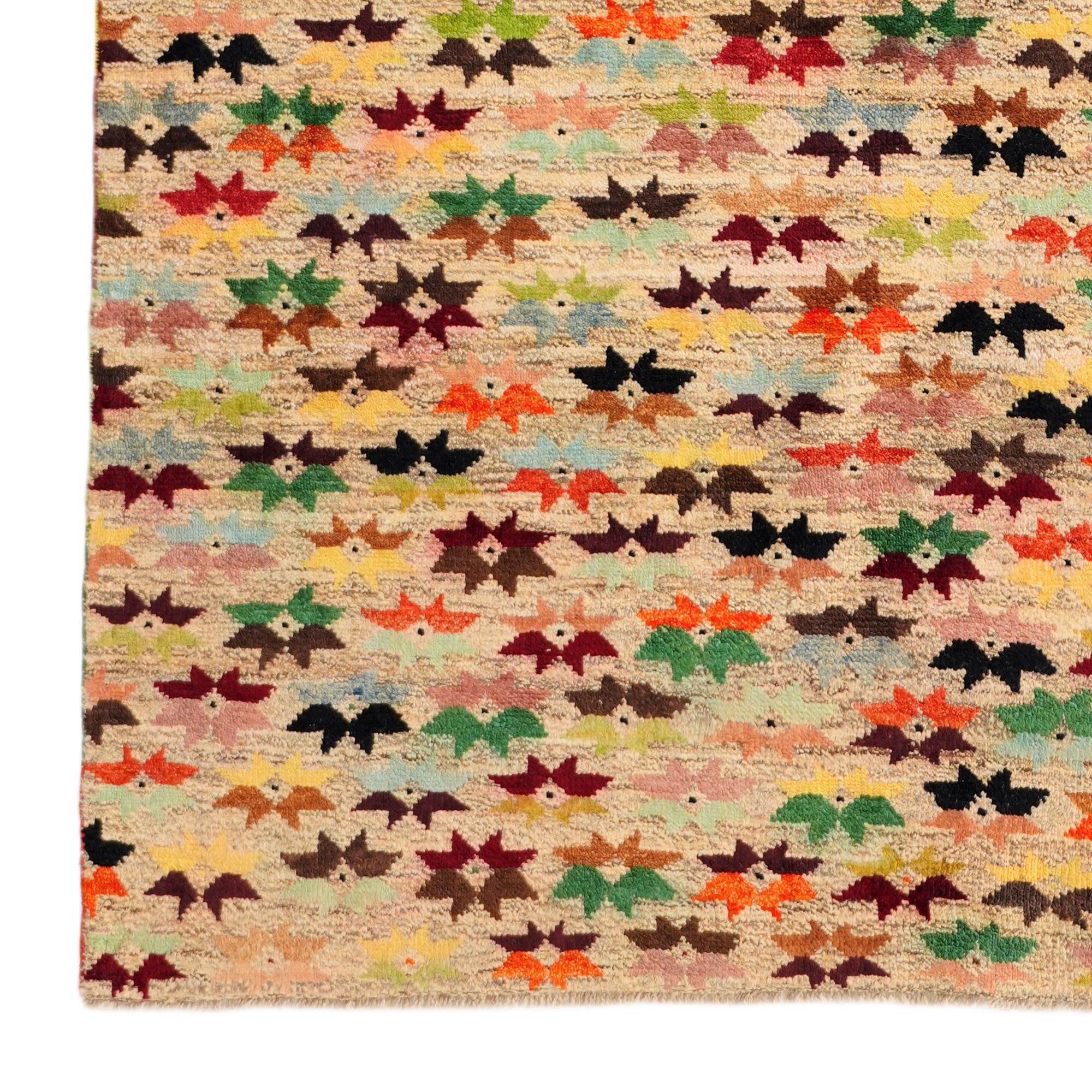 5' 6 x 8' 1 Hand Knotted Balouch Wool Rug