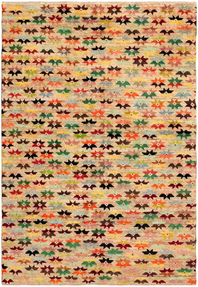 5' 6 x 8' 1 Hand Knotted Balouch Wool Rug
