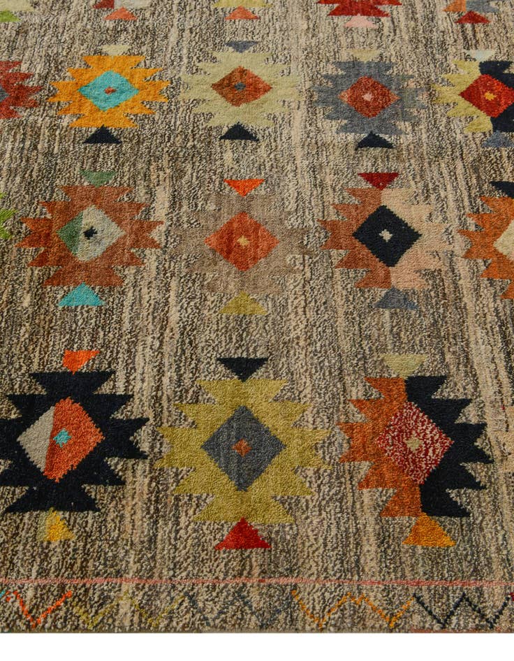 Detail image of 5' 8 x 7' 8 Hand Knotted Balouch Wool Rug