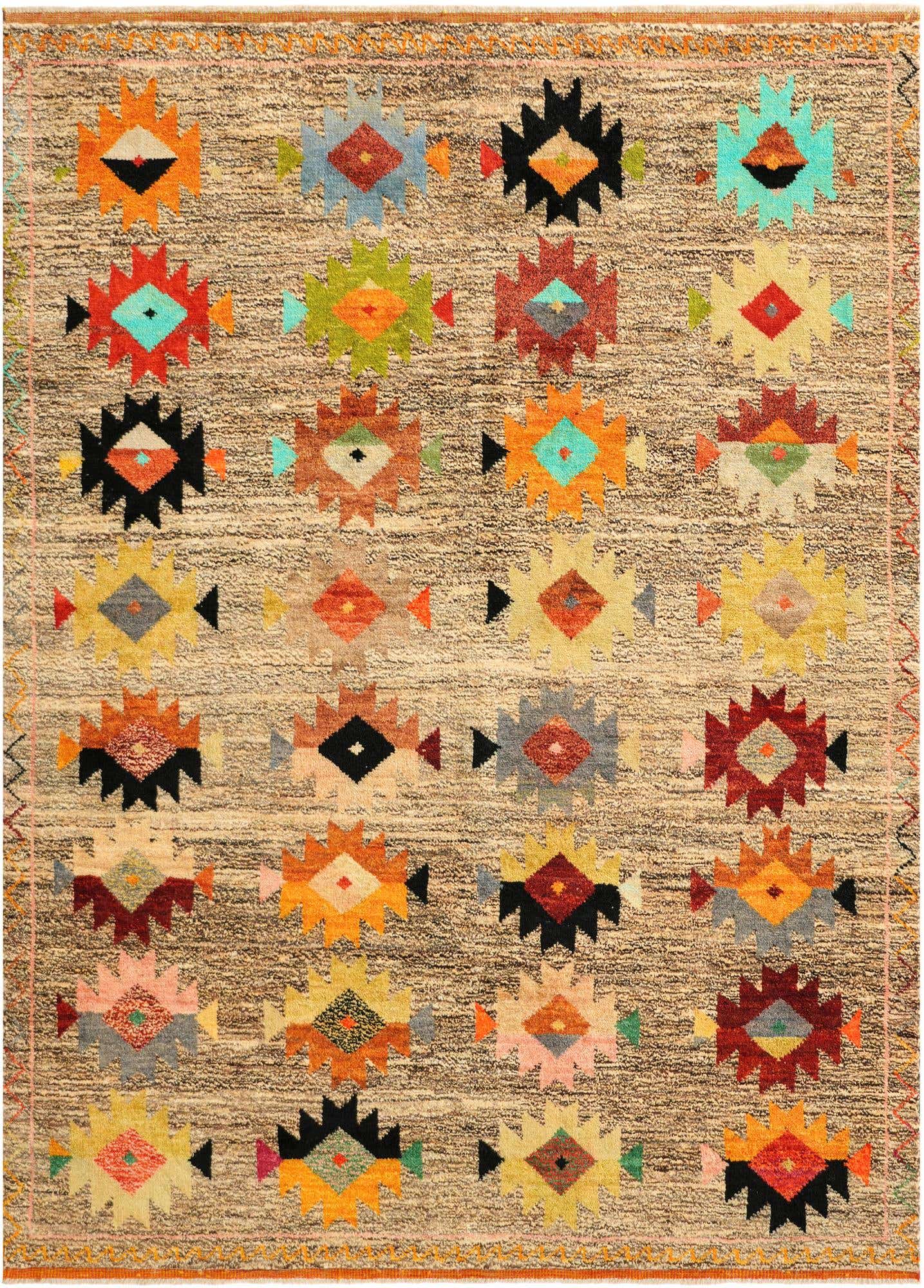 5' 8 x 7' 8 Hand Knotted Balouch Wool Rug