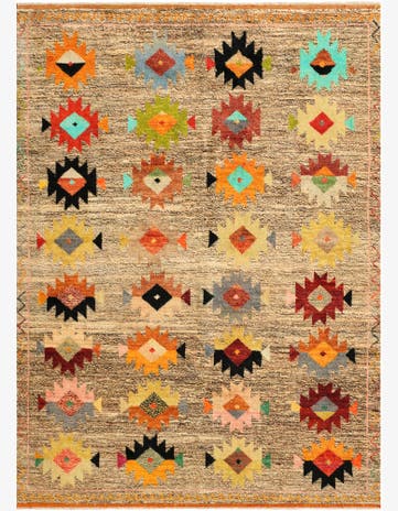 5' 8 x 7' 8 Hand Knotted Balouch Wool Rug