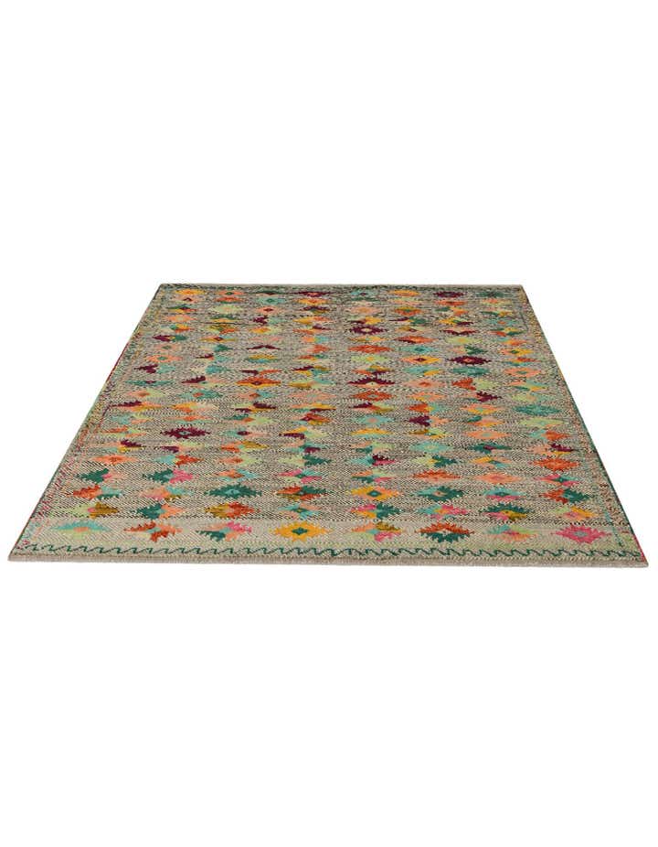 6' x 7' 11 Hand Knotted Balouch Wool Rug