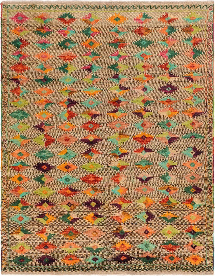 Detail image of 6' x 7' 11 Hand Knotted Balouch Wool Rug