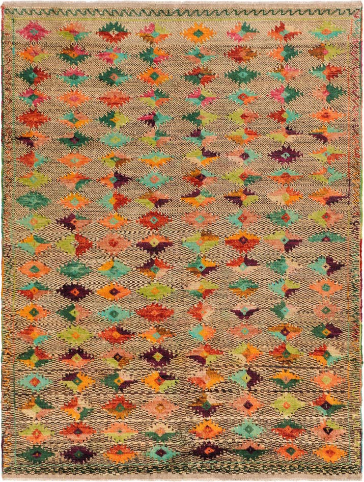 Detail image of 6' x 7' 11 Hand Knotted Balouch Wool Rug