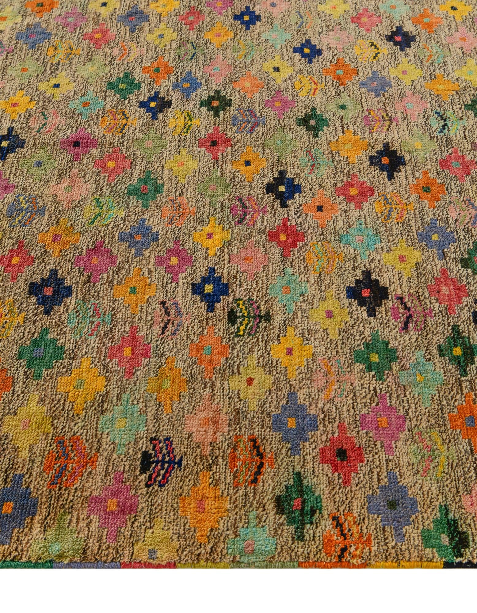 5' 8 x 8' Hand Woven Balouch Wool Rug