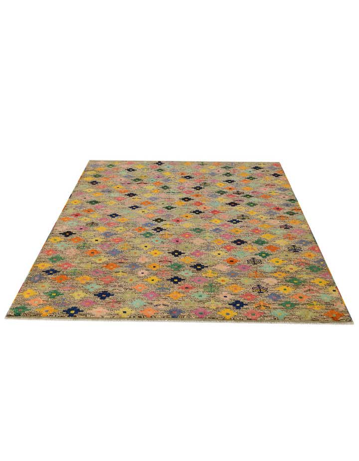 5' 8 x 8' Hand Woven Balouch Wool Rug