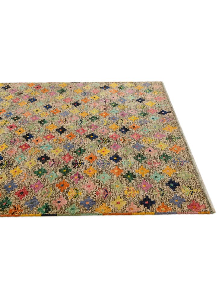 Detail image of 5' 8 x 8' Hand Woven Balouch Wool Rug