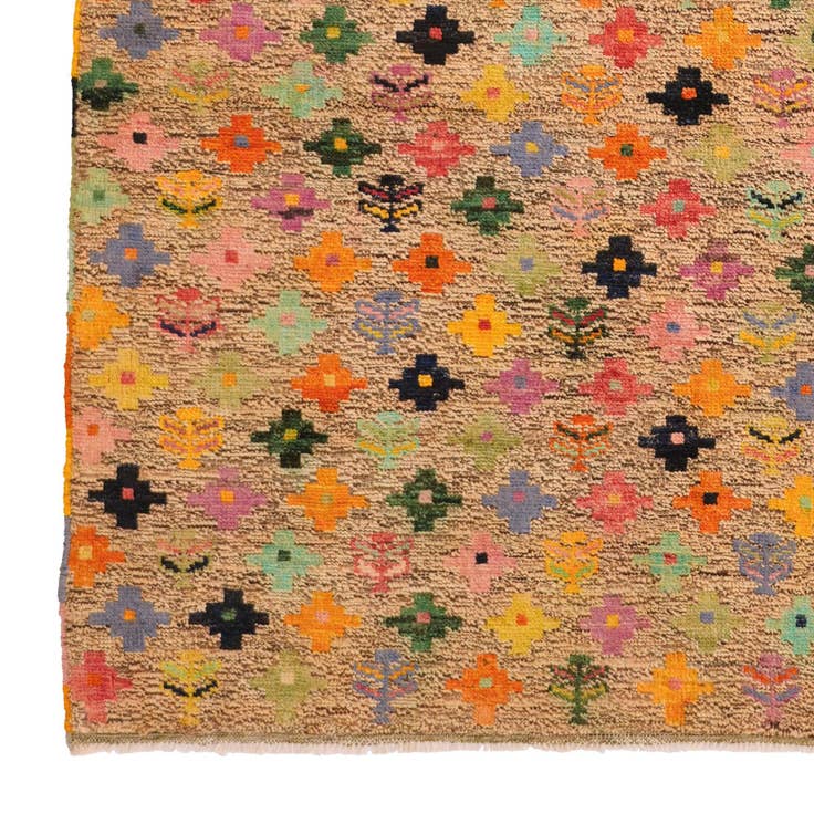 Detail image of 5' 8 x 8' Hand Woven Balouch Wool Rug