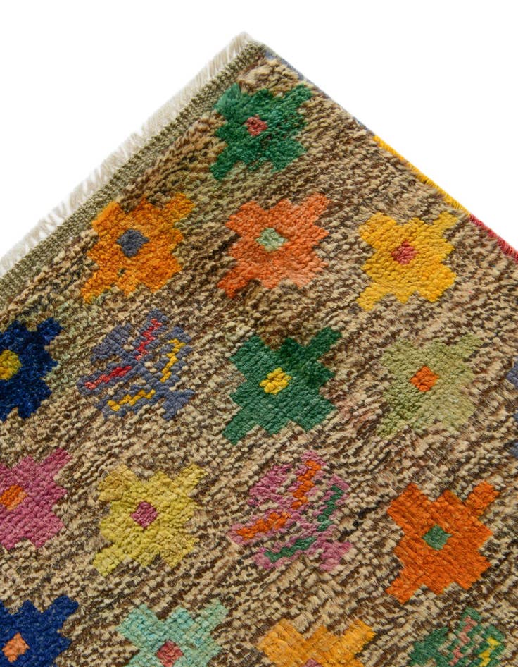 Detail image of 5' 8 x 8' Hand Woven Balouch Wool Rug