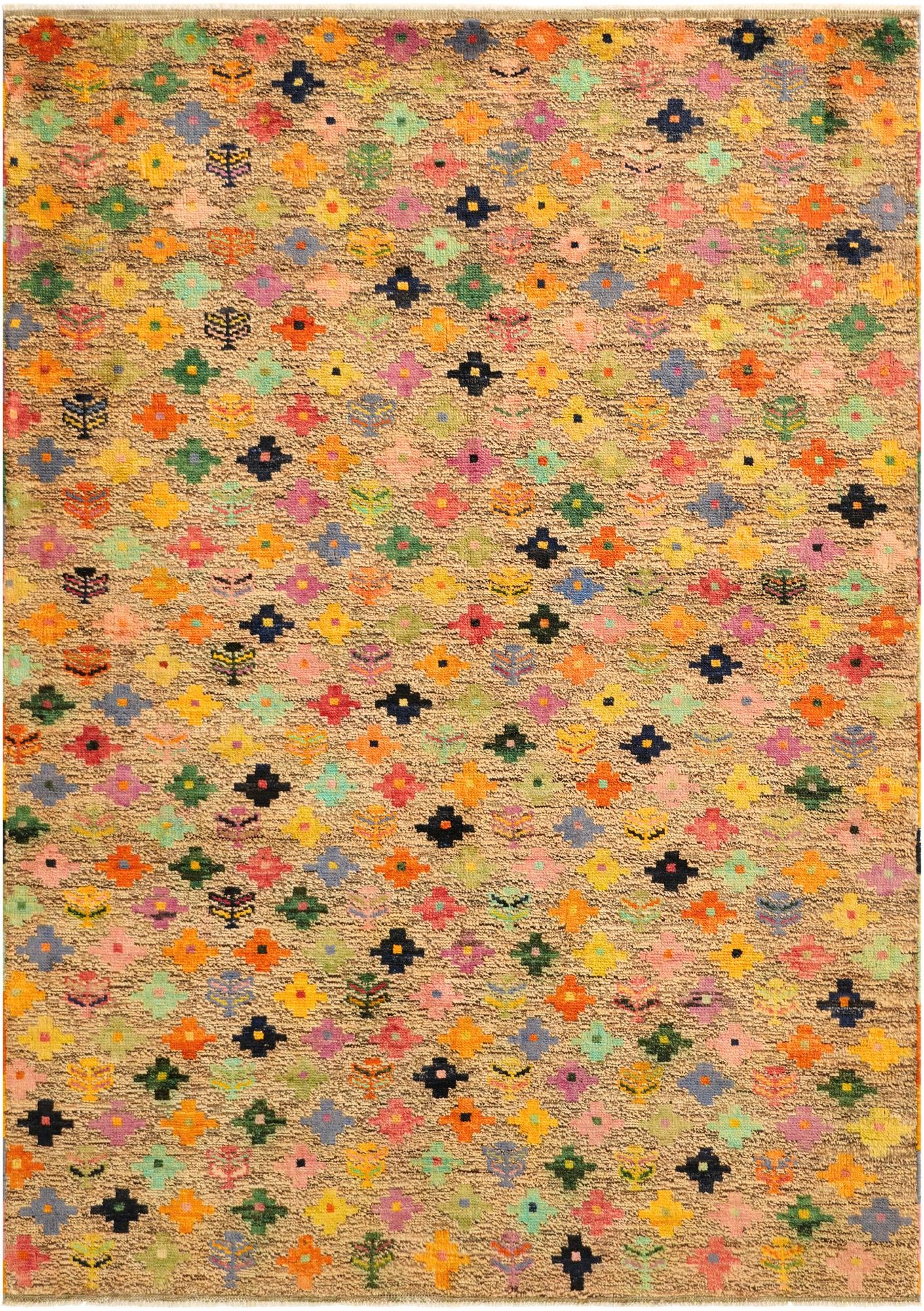 5' 8 x 8' Hand Woven Balouch Wool Rug