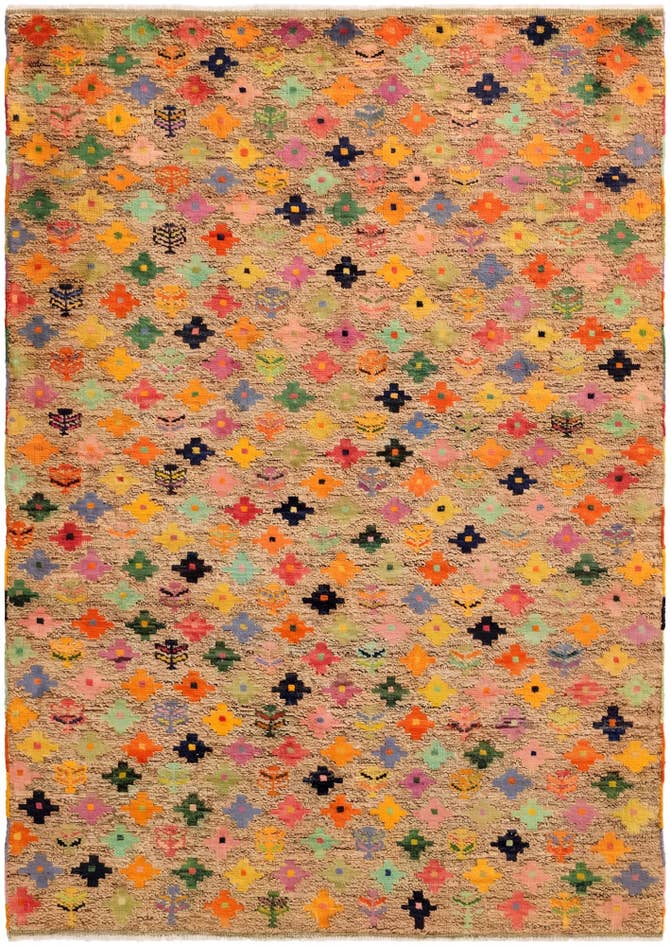 Detail image of 5' 8 x 8' Hand Woven Balouch Wool Rug