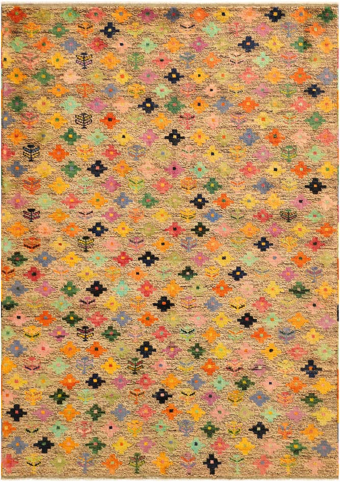 Detail image of 5' 8 x 8' Hand Woven Balouch Wool Rug