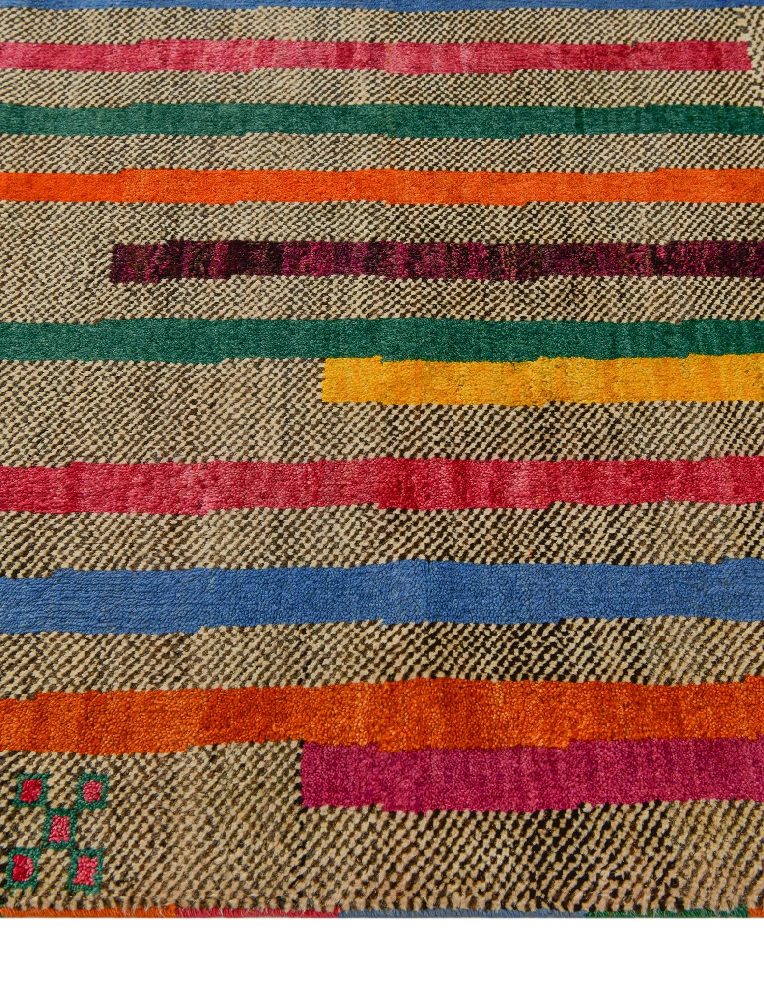 4' 4 x 6' 5 Hand Knotted Balouch Wool Rug