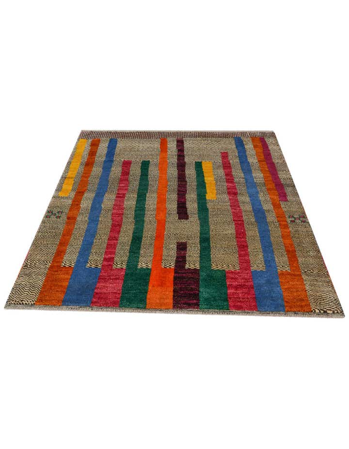 4' 4 x 6' 5 Hand Knotted Balouch Wool Rug
