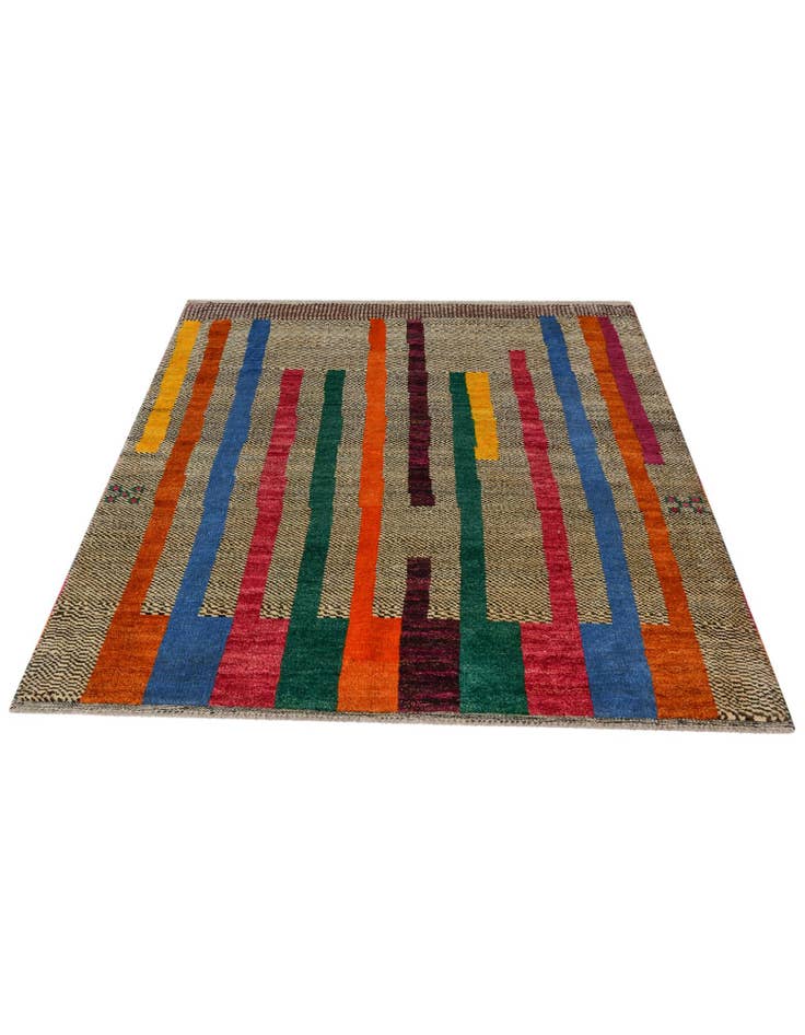 Detail image of 4' 4 x 6' 5 Hand Knotted Balouch Wool Rug