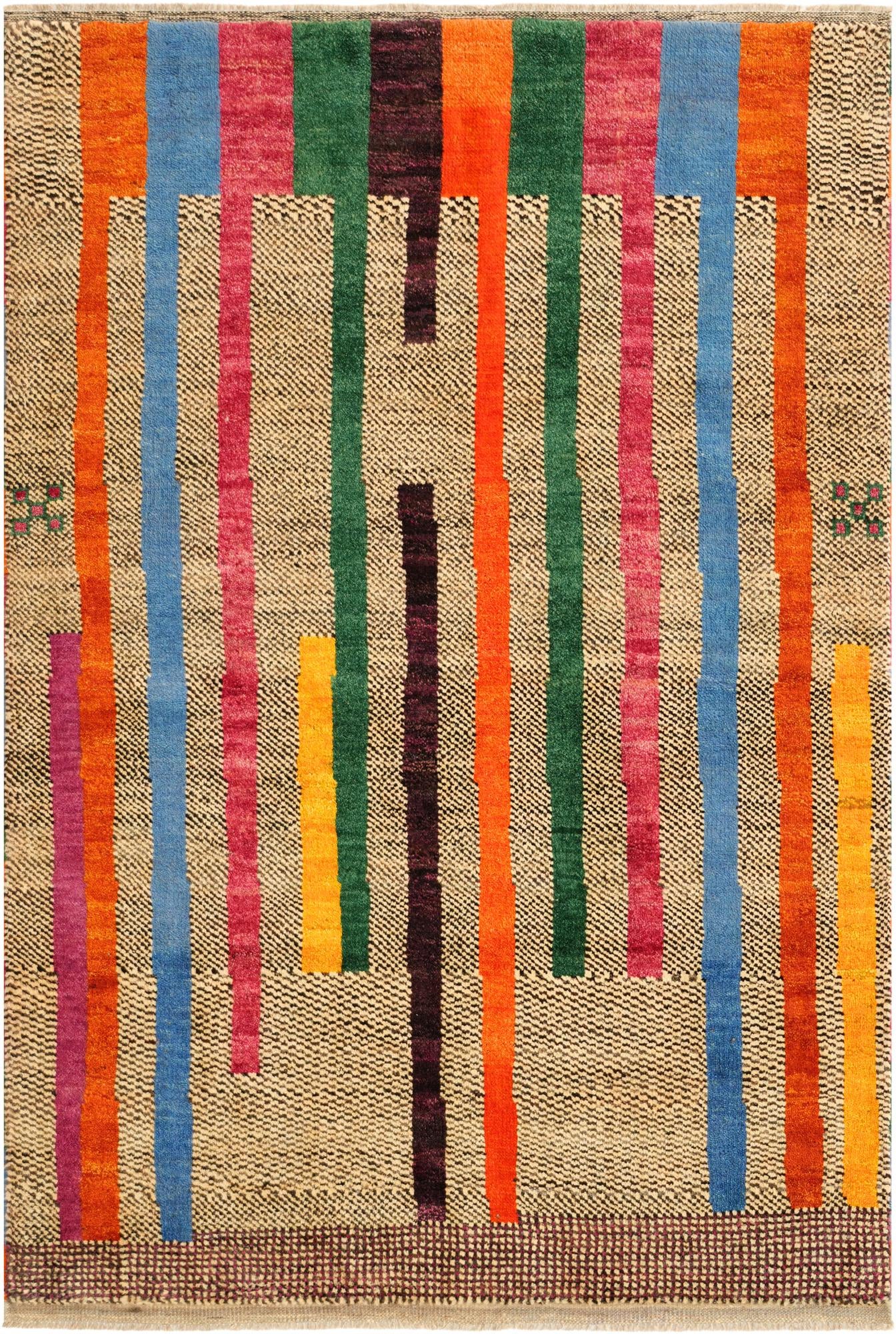 4' 4 x 6' 5 Hand Knotted Balouch Wool Rug