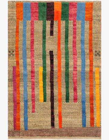 4' 4 x 6' 5 Hand Knotted Balouch Wool Rug