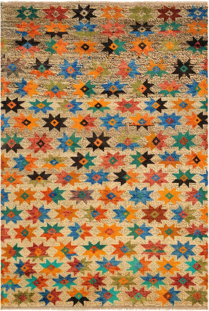 4' 2 x 6' 3 Hand Knotted Balouch Wool Rug