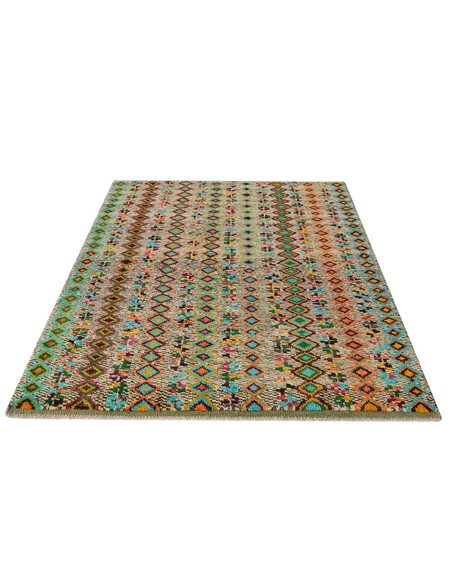 4' 3 x 6' Hand Knotted Balouch Wool Rug