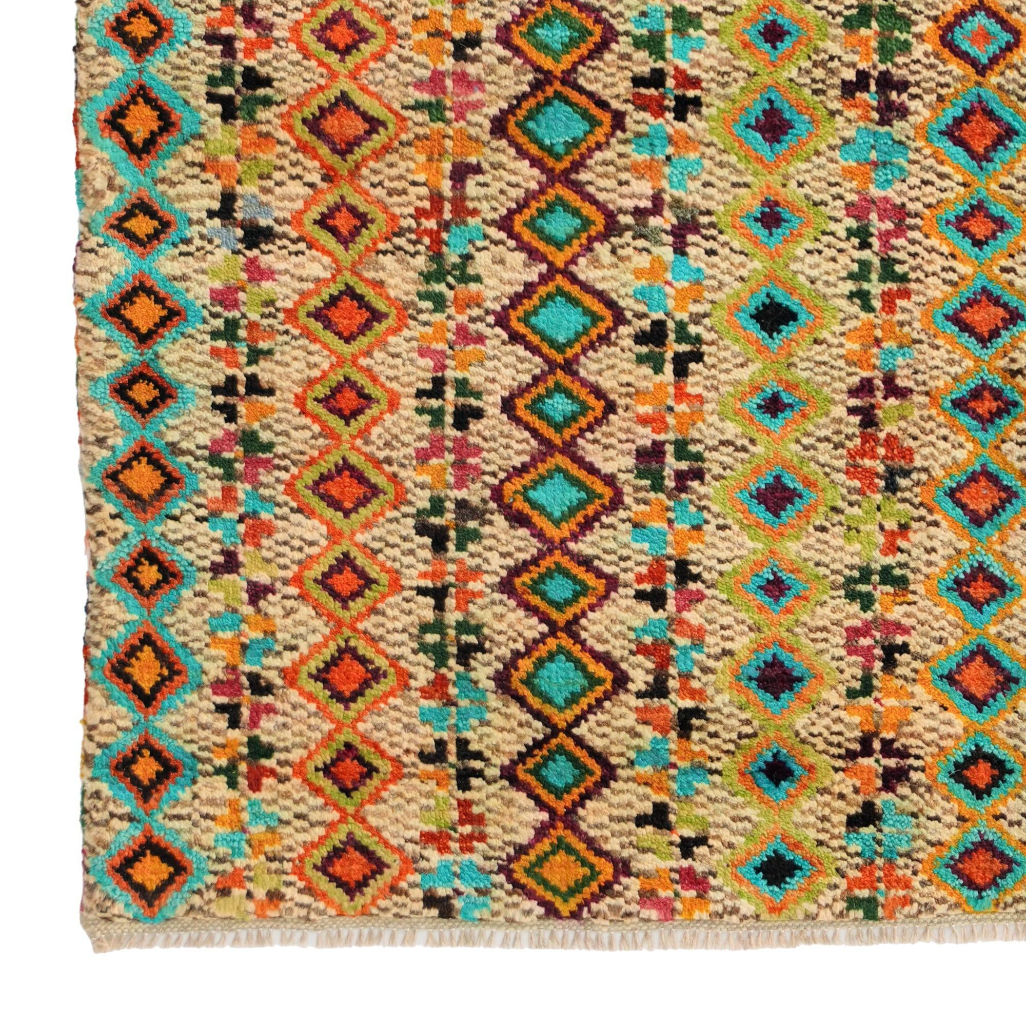 4' 3 x 6' Hand Knotted Balouch Wool Rug