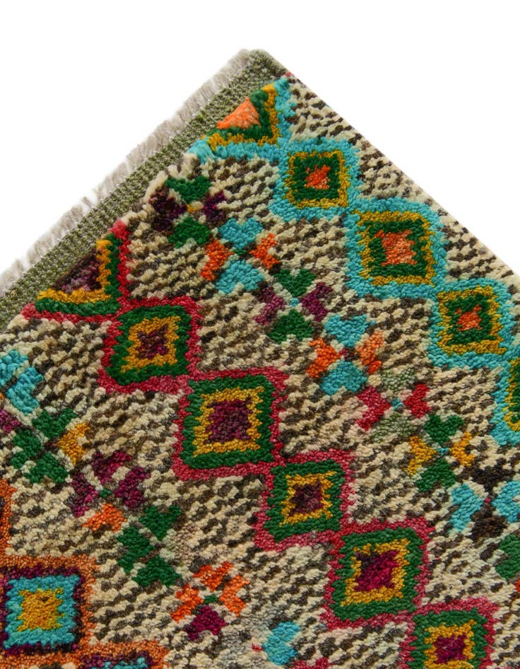Detail image of 4' 3 x 6' Hand Knotted Balouch Wool Rug