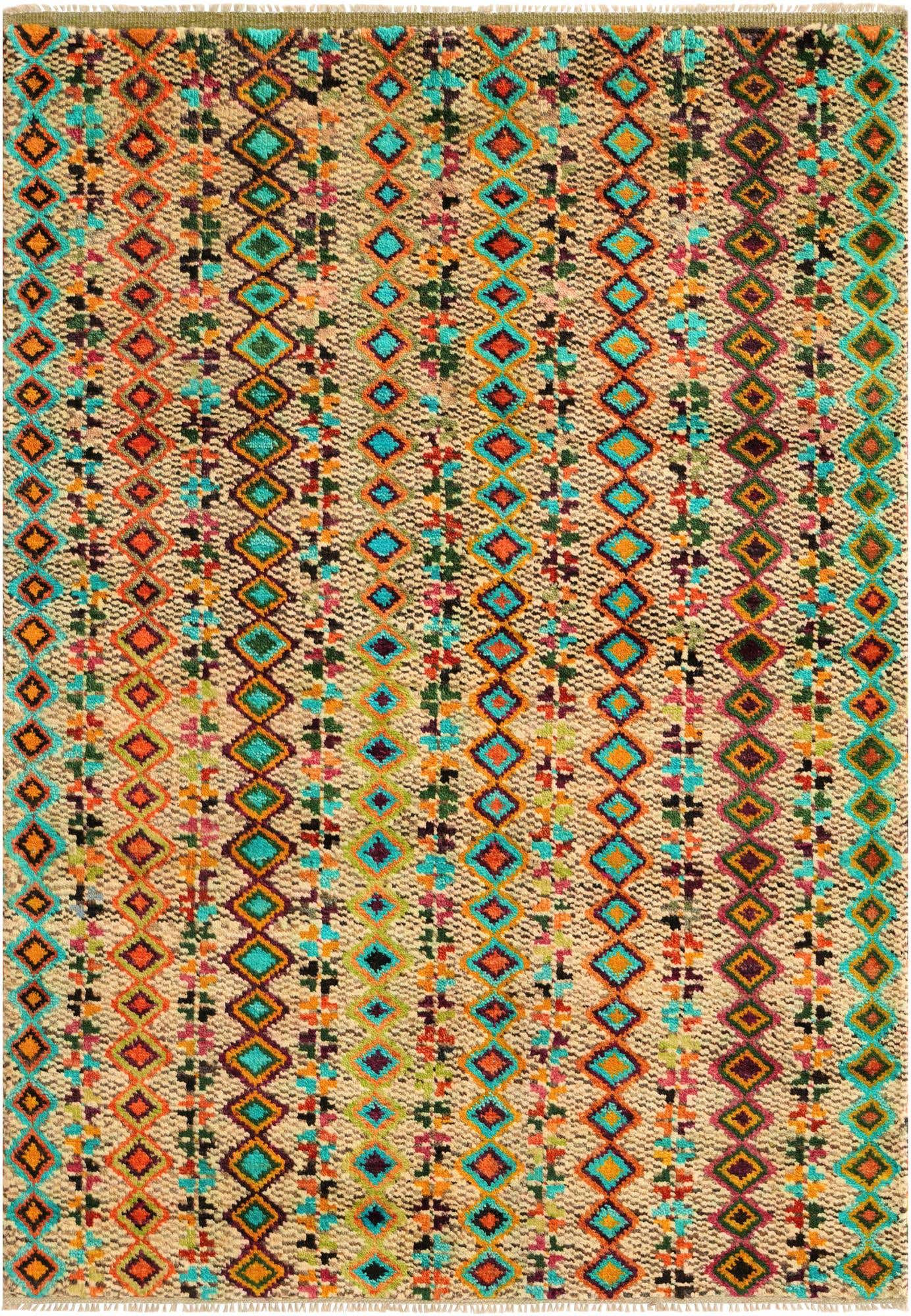 4' 3 x 6' Hand Knotted Balouch Wool Rug
