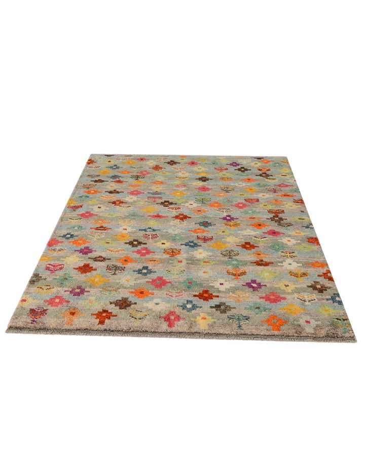 4' 4 x 6' 2 Hand Knotted Balouch Wool Rug