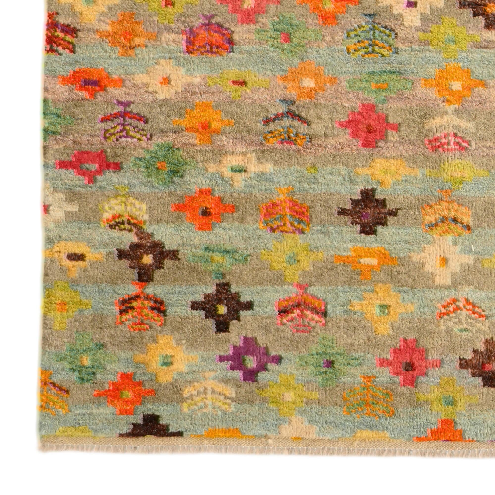 4' 4 x 6' 2 Hand Knotted Balouch Wool Rug