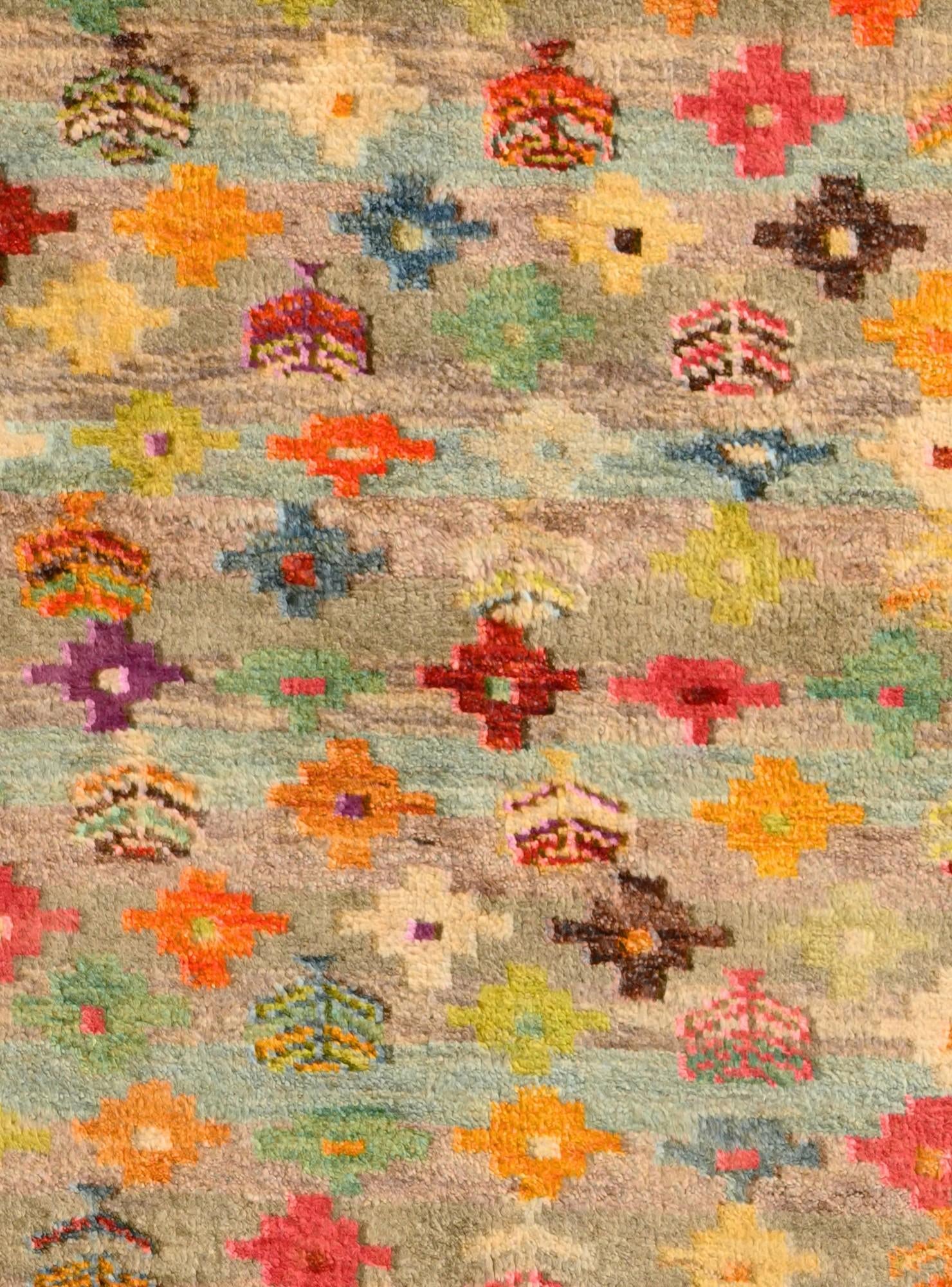 4' 4 x 6' 2 Hand Knotted Balouch Wool Rug