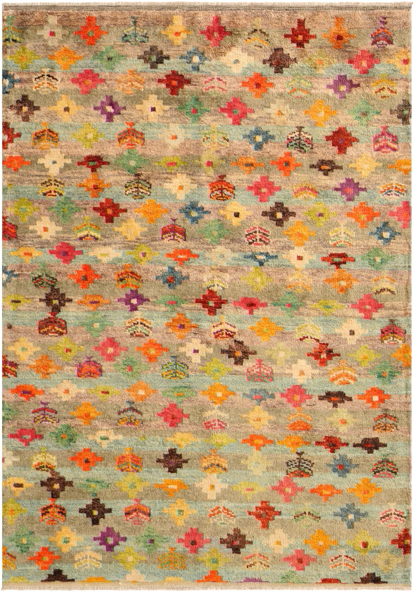 4' 4 x 6' 2 Hand Knotted Balouch Wool Rug