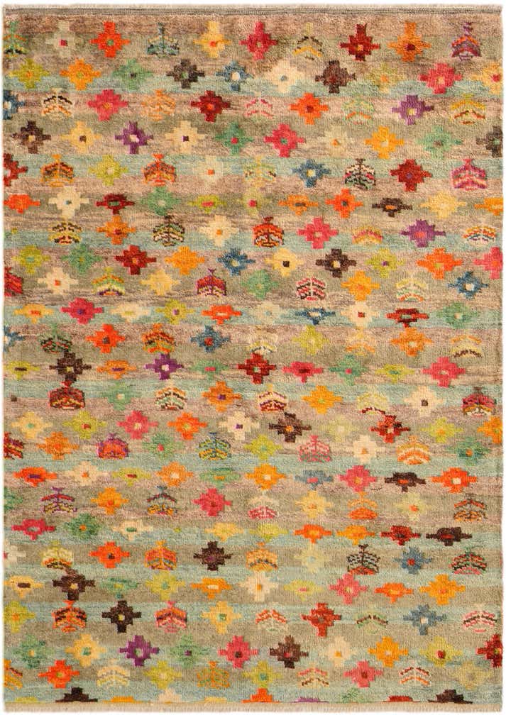 4' 4 x 6' 2 Hand Knotted Balouch Wool Rug