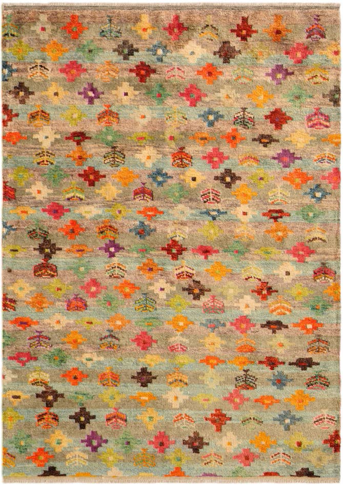 Detail image of 4' 4 x 6' 2 Hand Knotted Balouch Wool Rug