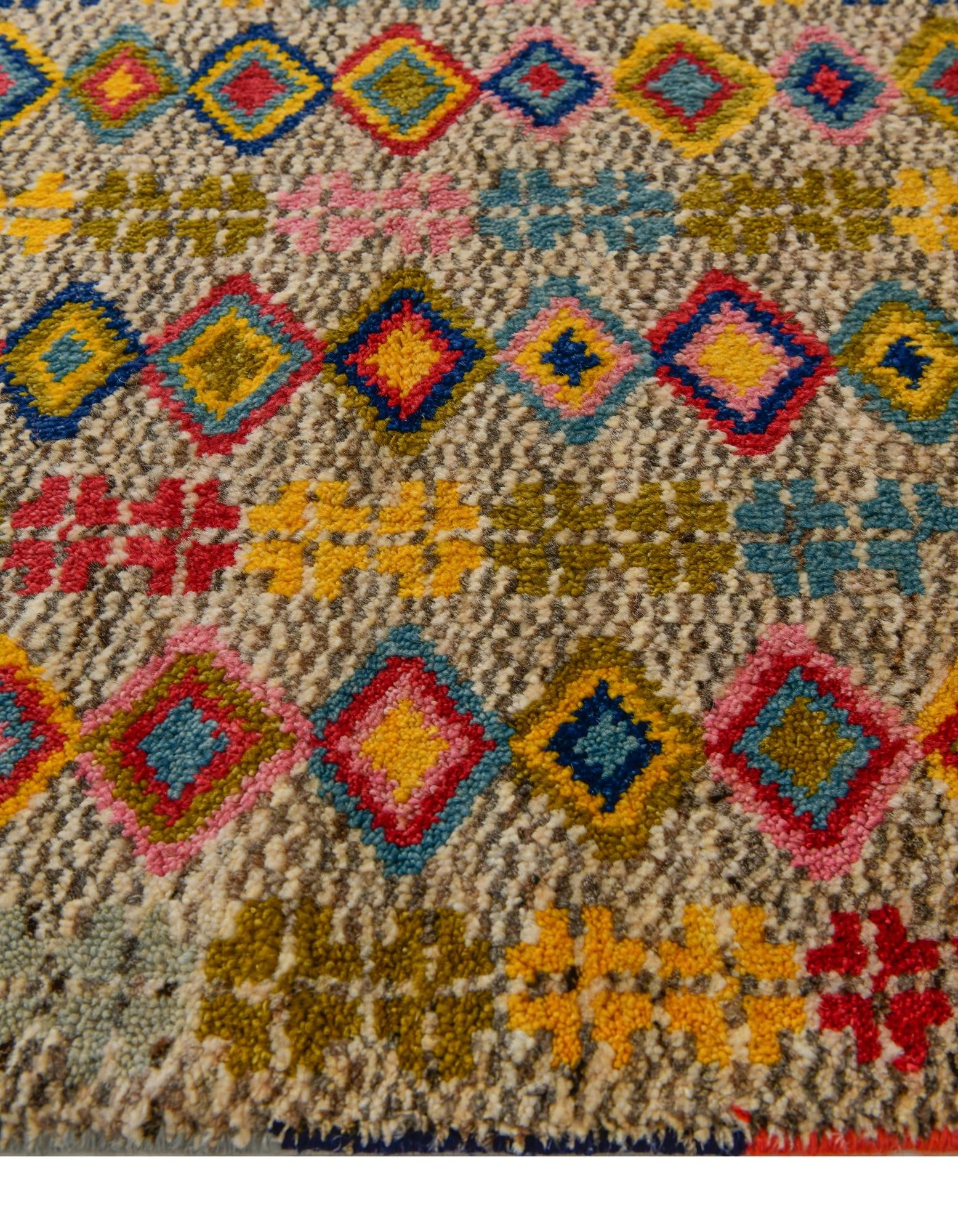 2' 7 x 4' Hand Knotted Balouch Wool Rug