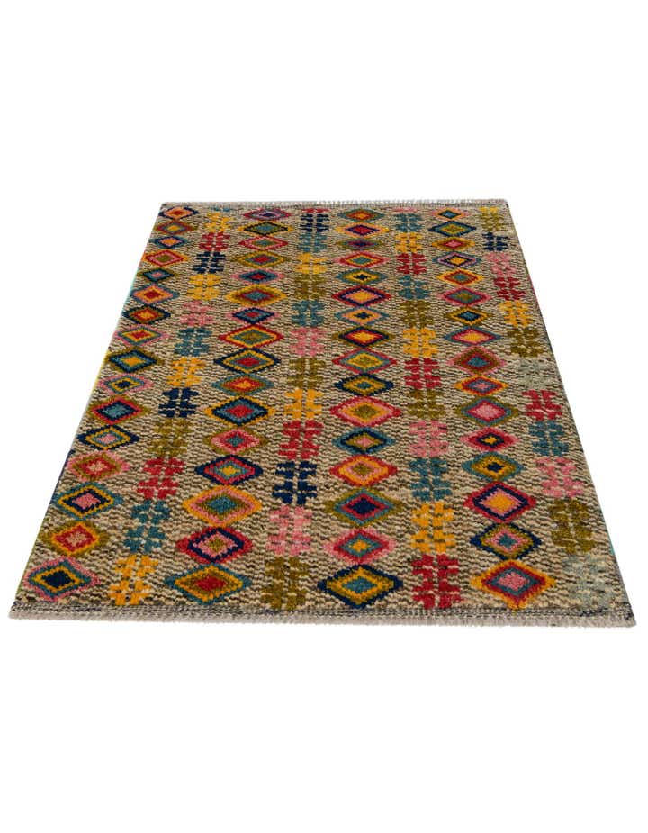 2' 7 x 4' Hand Knotted Balouch Wool Rug