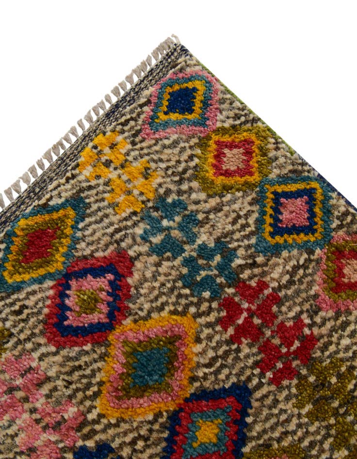 Detail image of 2' 7 x 4' Hand Knotted Balouch Wool Rug