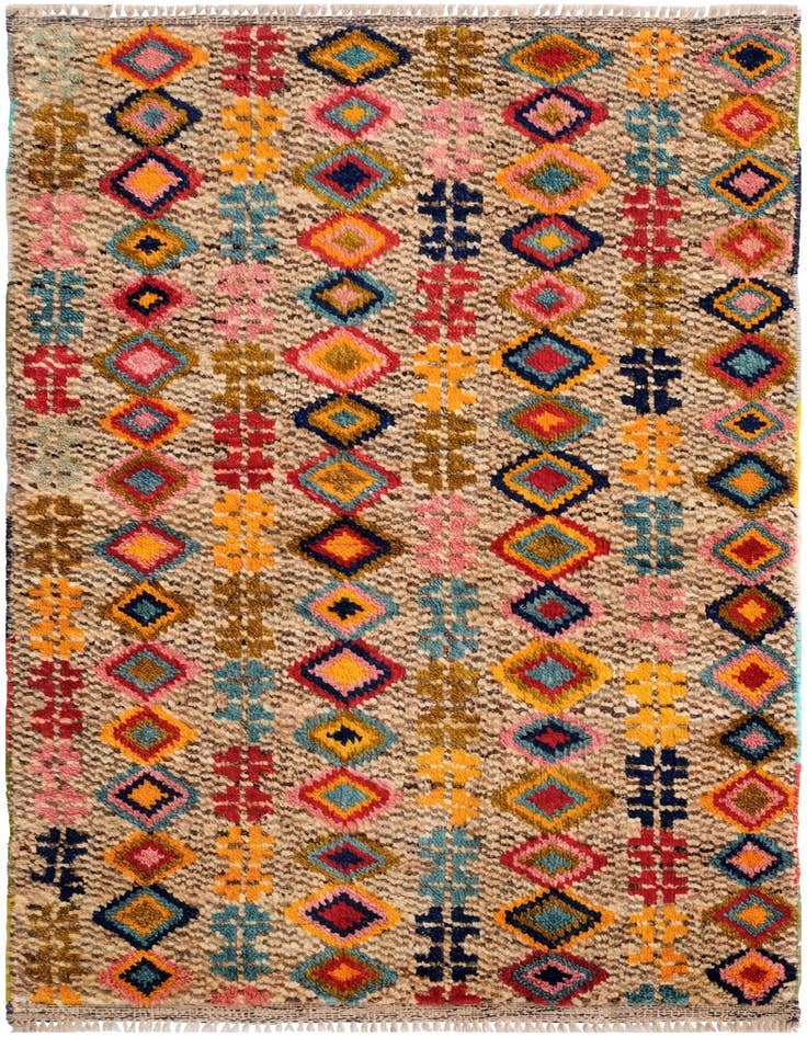 Detail image of 2' 7 x 4' Hand Knotted Balouch Wool Rug