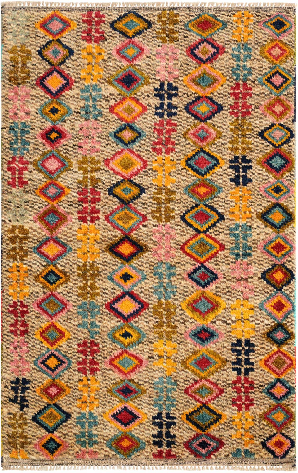 2' 7 x 4' Hand Knotted Balouch Wool Rug