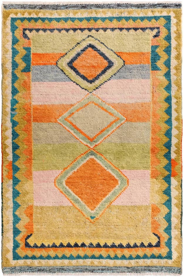 Detail image of 2' 8 x 4' Hand Woven Balouch Wool Rug