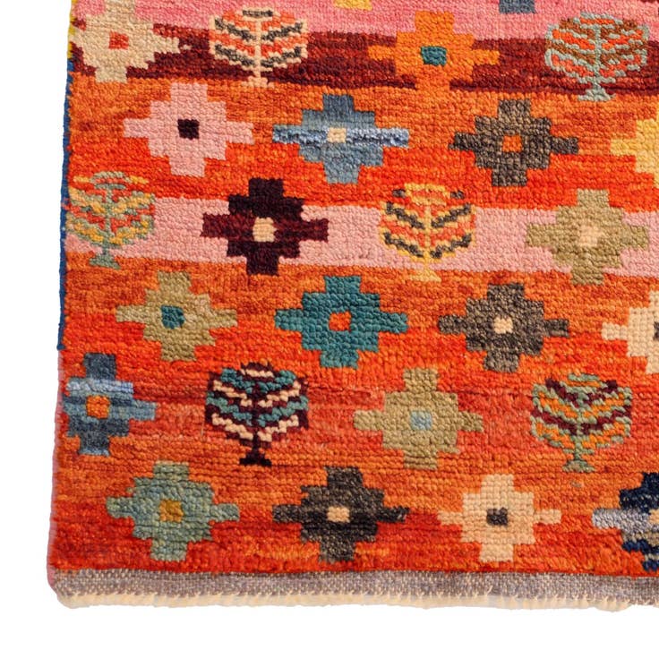 Detail image of 2' 11 x 4' 9 Hand Woven Balouch Wool Rug