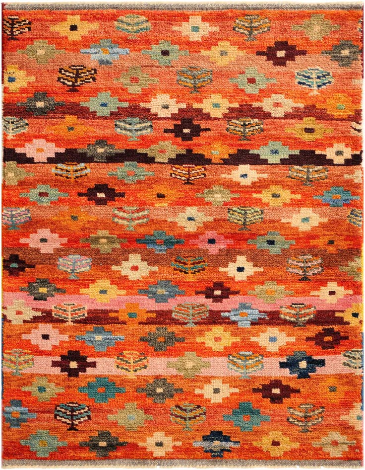 Detail image of 2' 11 x 4' 9 Hand Woven Balouch Wool Rug