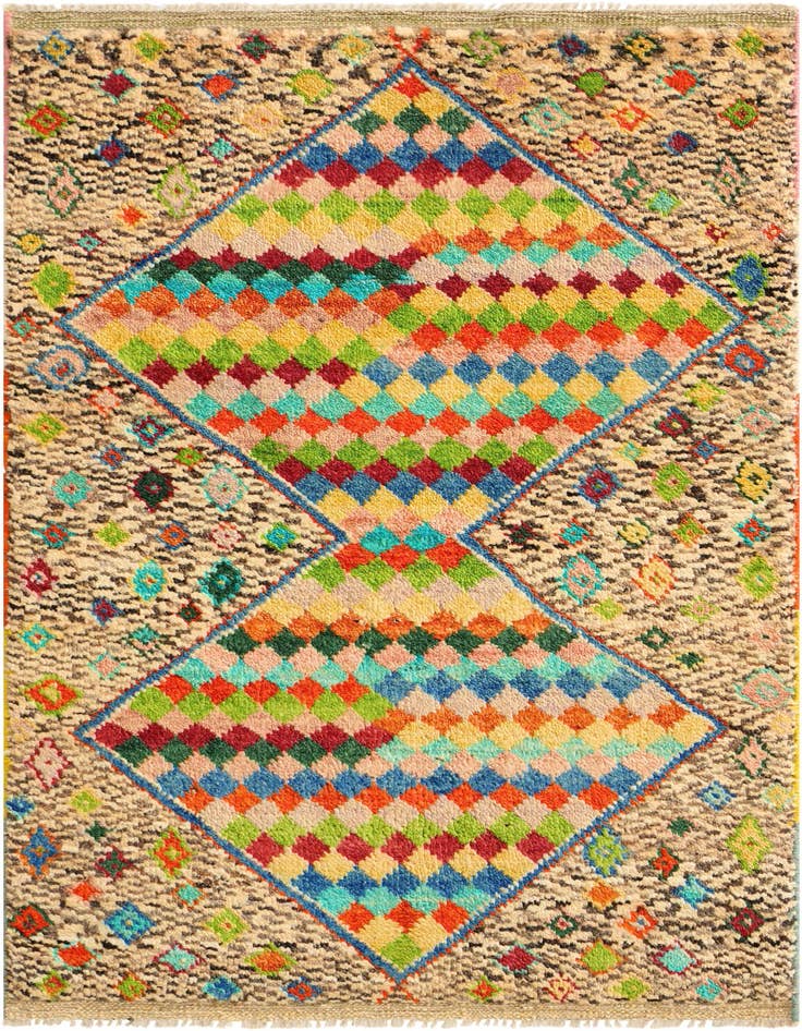 Detail image of 2' 8 x 4' 2 Hand Knotted Balouch Wool Rug