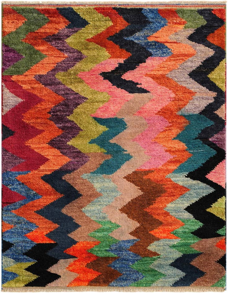 Detail image of 2' 8 x 4' 3 Hand Knotted Balouch Wool Rug