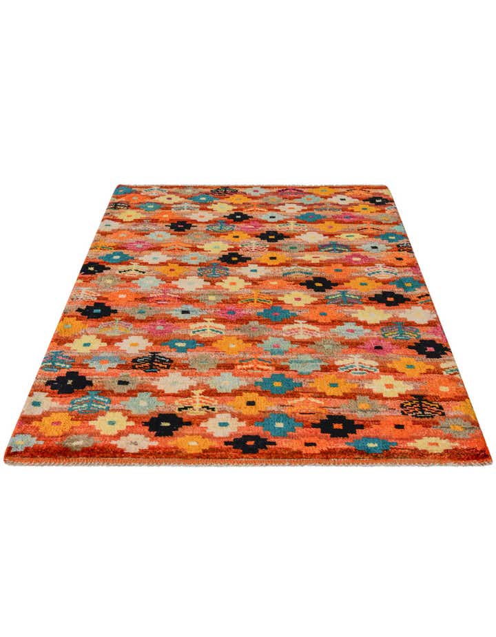 3' 2 x 4' 10 Hand Knotted Balouch Wool Rug