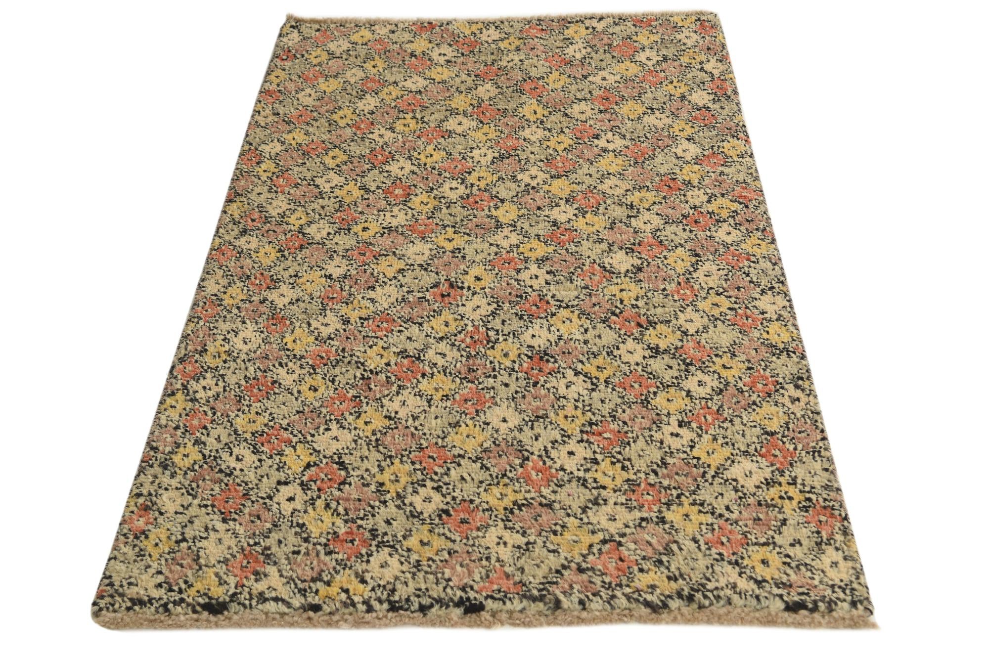 3' 2 x 5' 1 Hand Knotted Balouch Wool Rug