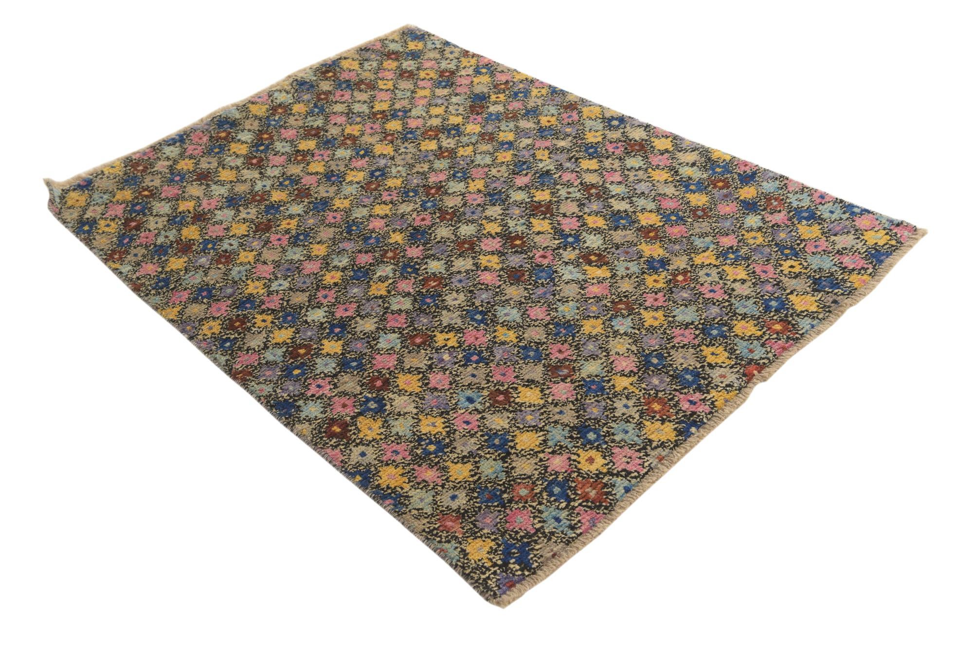 4' 1 x 5' 9 Hand Knotted Balouch Wool Rug