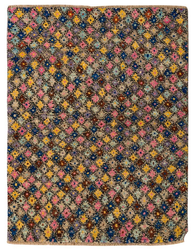 Detail image of 4' 1 x 5' 9 Hand Knotted Balouch Wool Rug