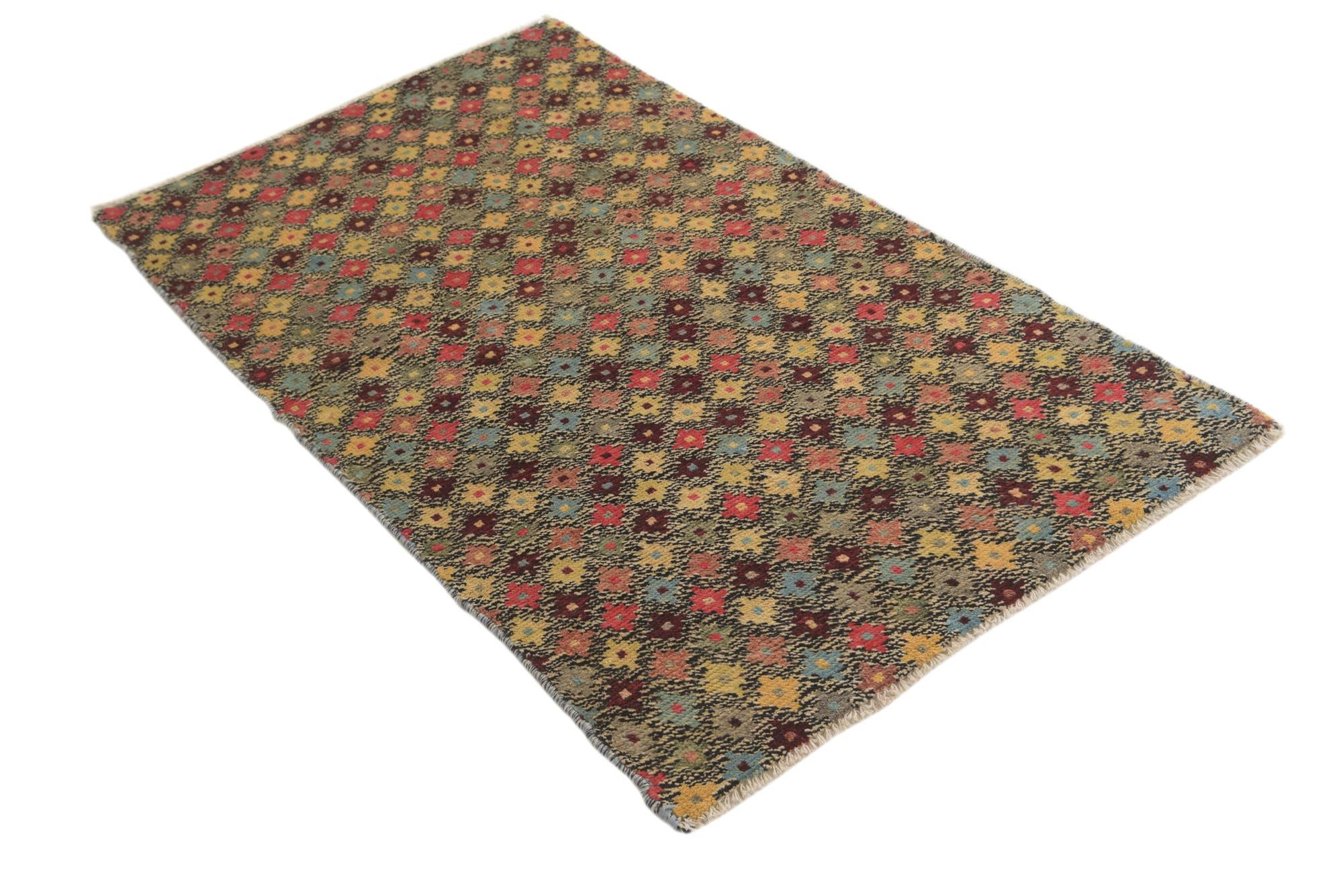 3' x 5' 3 Hand Knotted Balouch Wool Rug