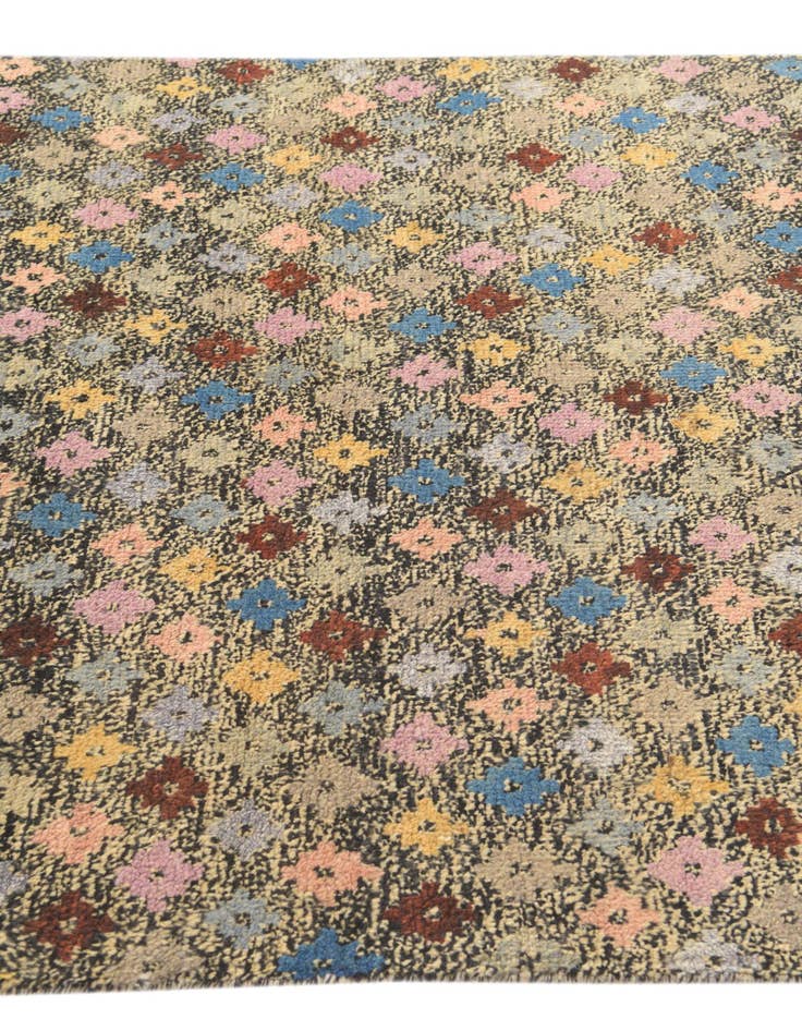 Detail image of 4' 2 x 6'  Hand Knotted Balouch Wool Rug