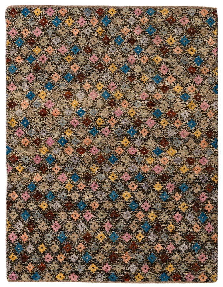 Detail image of 4' 2 x 6' Hand Knotted Balouch Wool Rug